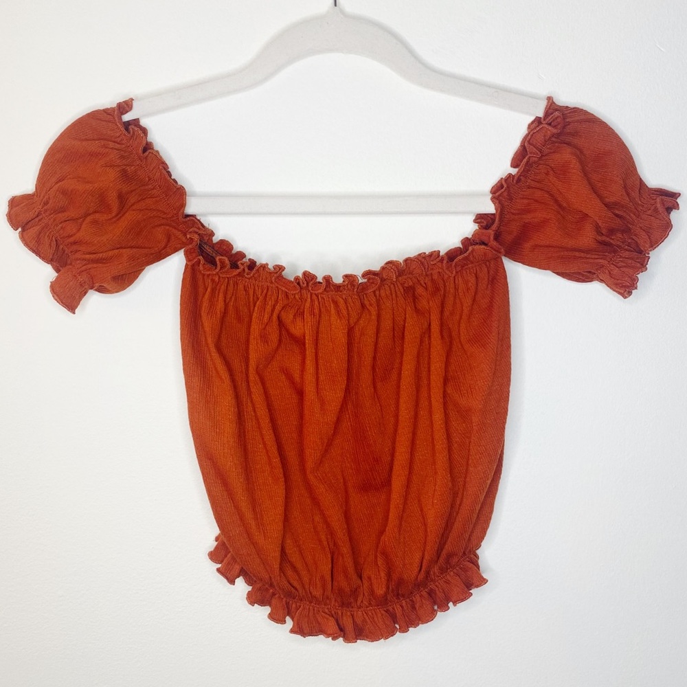 Forever 21 Off-the-Shoulder Crop Top